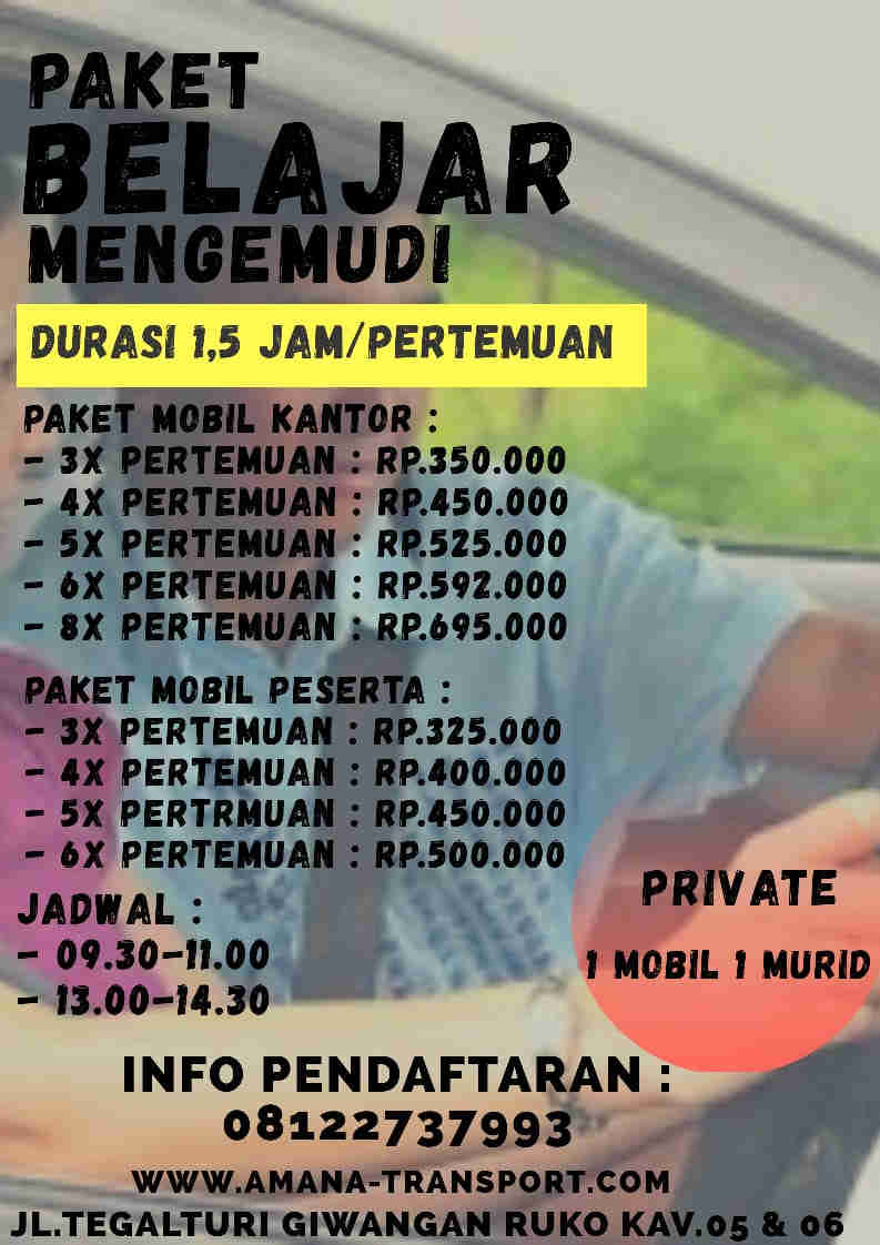Kursus Mengemudi Mobil Amana Tour Travel Kursus Mengemudi Mobil Amana Tour Travel