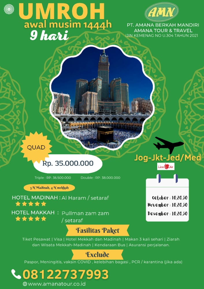 umroh jogja murah