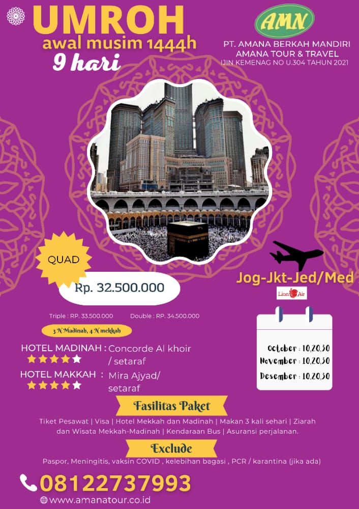 Umroh Jogja Terpercaya